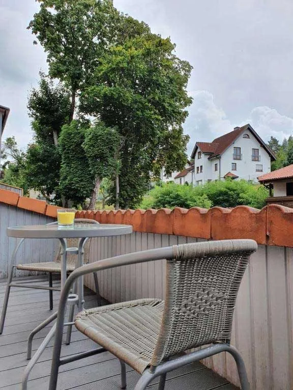 Doppelzimmer mit Balkon: Waschbecken im Badezimmer
